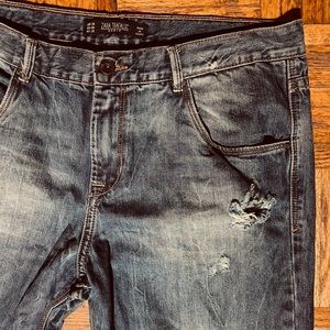 Female Zara trendy denim jeans